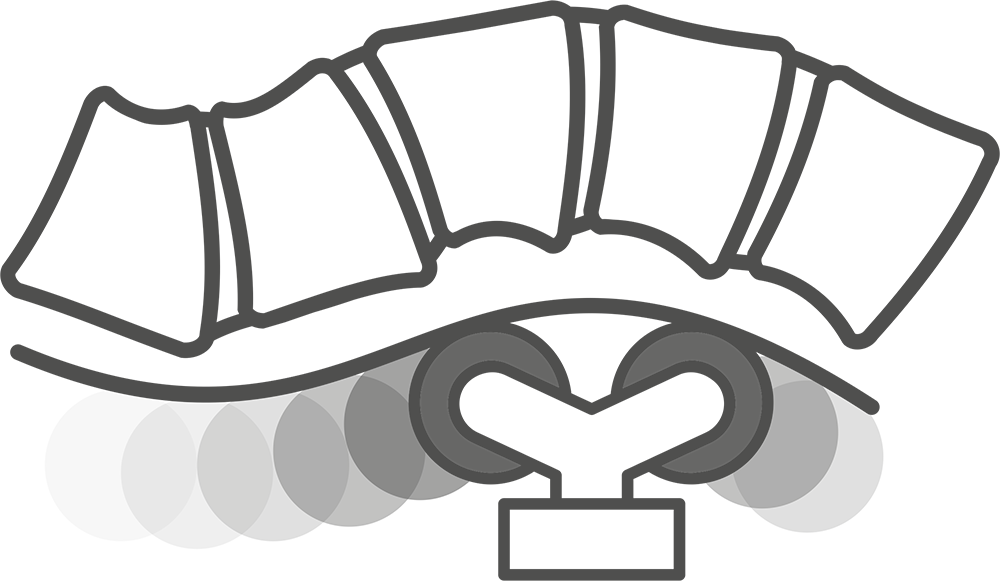 Close-contact spinal massage